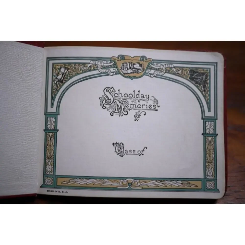 Vintage Antique 1937-39 School Lake Crystal Minnesota Class Autographs Scrapbook